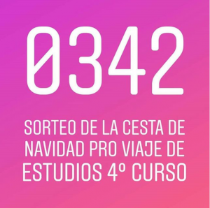 Lee más sobre el artículo 0342: Nº agraciado de la Cesta de Navidad